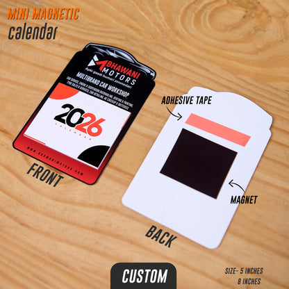 Mini Magnetic Calendar 2026