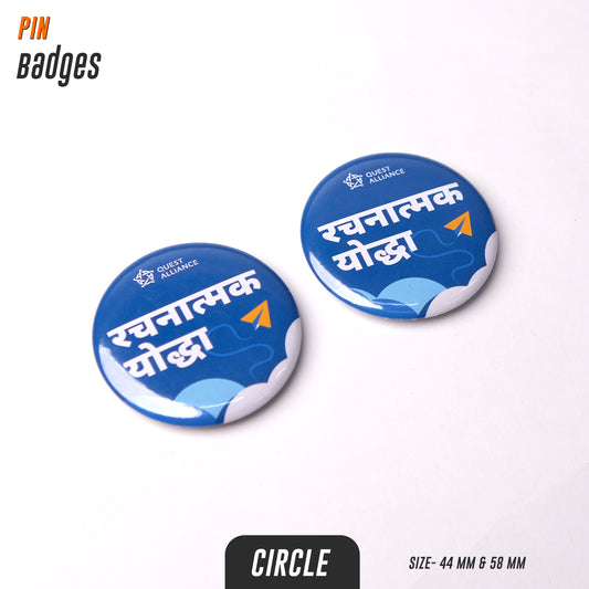 Custom Pin Badges | Personalised Round Badges 48mm & 58mm