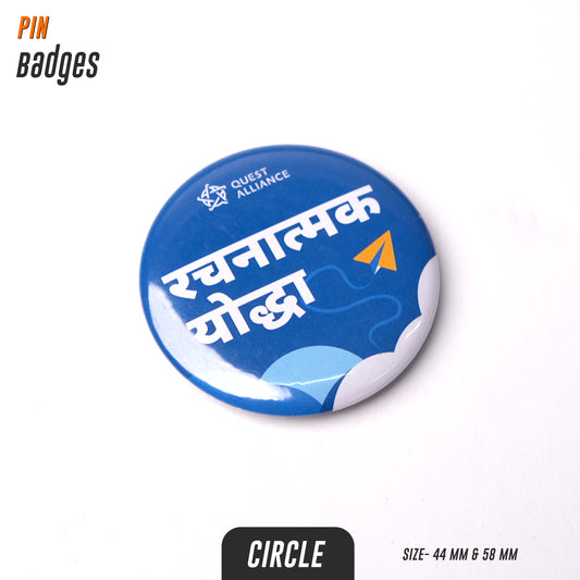 Custom Pin Badges | Personalised Round Badges 48mm & 58mm